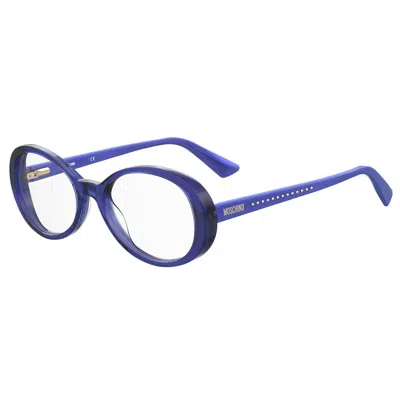 Moschino Acetate Women's Frames In Blue