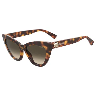 Moschino Acetate Women's Sunglasses In Brown