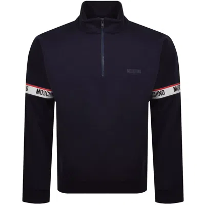 Moschino Active Zip Sweatshirt Navy