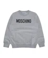 Moschino Addition Crew-neck Sweatshirt In Gray