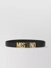 Moschino Adjustable Logo Cinrua Belt With Multi-tone Buckle