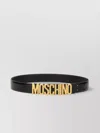 Moschino Adjustable Logo Embossed Belt