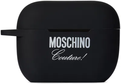 Moschino ブラック ロゴ Airpods Proケース In Blue