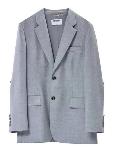Moschino Alamari Jacket In Gray