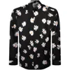 Moschino Twill Shirt Allover Daisy In Black