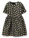 Moschino All-over Heart Print Dress In Black