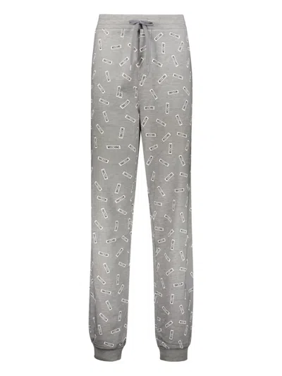 Moschino All-over Logo-print Trousers