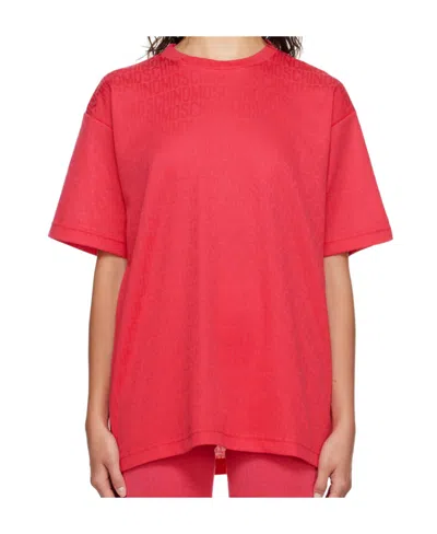 Moschino All Over Logo T T-shirt In Red