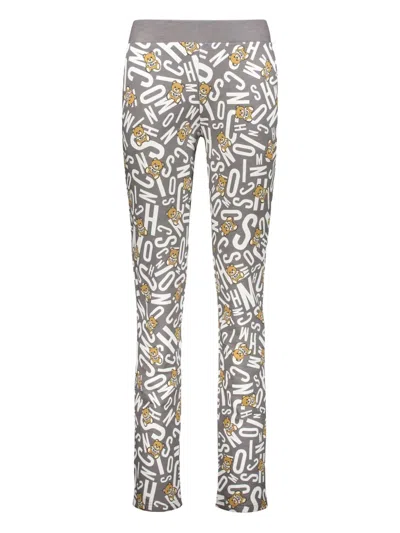 Moschino All-over Print Trousers In Multi