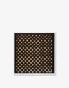 Moschino Silk Scarf With Teddy Bear Motif In Black