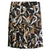 Moschino Allover Sartorial Pleated Skirt In Black
