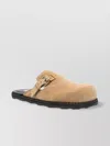 Moschino Suede Sabot With Strap