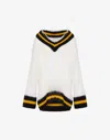 Moschino Pullover Aus Einer Alpakamischung In White