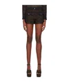 Moschino Alphabet Pattern Shorts In Brown