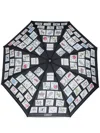 Moschino Alphabet-print Umbrella In Black