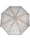 Moschino Alphabet-print Umbrella In Neutrals