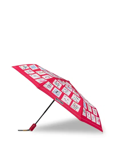 MOSCHINO ALPHABET-PRINT UMBRELLA