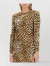 Moschino Couture Dress With Animal Pattern