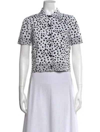 Pre-owned Moschino Animal Print Crew Neck Sweater W/ Tags In Multi