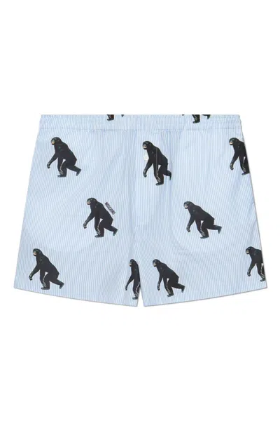 MOSCHINO ANIMAL PRINTED SHORTS