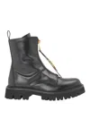 Moschino Black Mini Lettering Logo Boots In Black