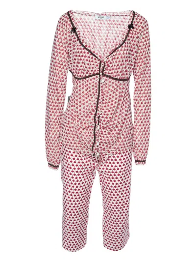 Pre-owned Moschino Apple-print Pajamas