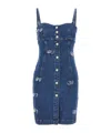 Moschino Jeans Denim Dress In Blue