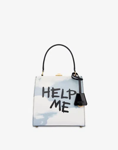 Moschino Archive Clouds Handbag In Blue