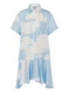 Moschino Minikleid Mit Archive Clouds-print In Blue