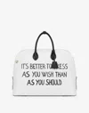 Moschino Archive Message Handbag In White