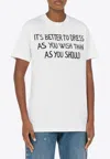Moschino Archive Slogan Print T-shirt In White