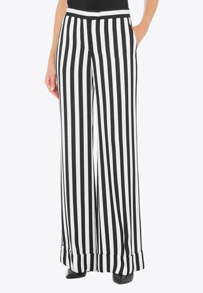 MOSCHINO ARCHIVE STRIPES CADY PANTS