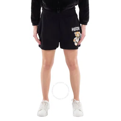 Moschino Archive Teddy Bear Shorts In Black