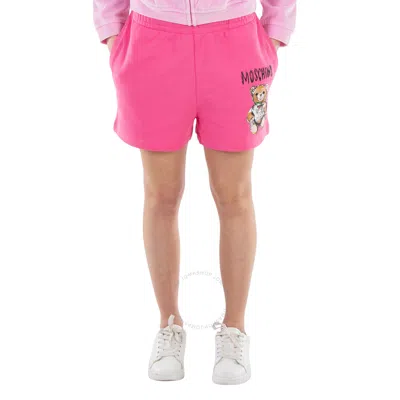 Moschino Archive Teddy Bear Shorts In Pink