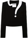 Moschino Asymmetric-neck Cropped Jacket