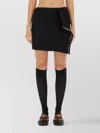 Moschino Asymmetric Cut Skirt For Modern Style In Black