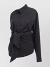 Moschino One-shoulder Shirt In Black