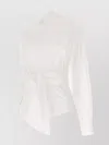 Moschino Asymmetric One-shoulder Shirt Chest Pocket Detail