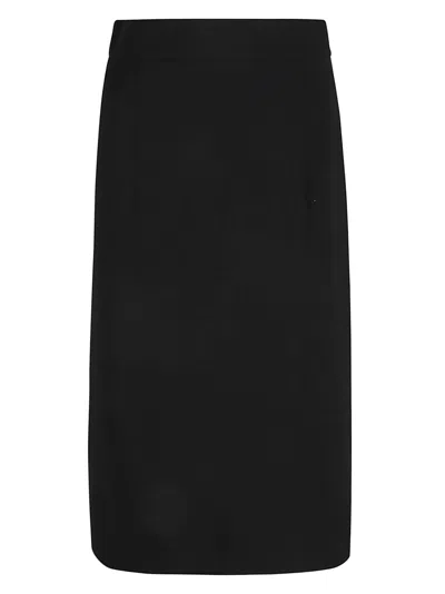 MOSCHINO ASYMMETRIC PLAIN SKIRT