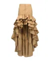 Moschino Maxi Skirt In Brown