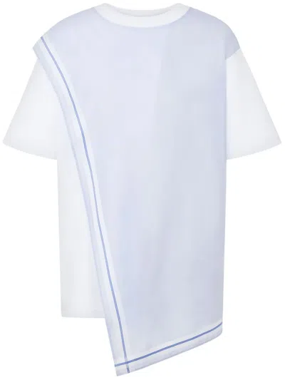 Moschino Asymmetric T-shirt In White