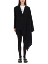 Moschino Asymmetrical Black Blazer In Black