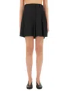 Moschino Couture Asymmetrical Wool Shorts
