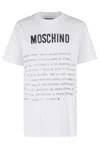 Moschino Crew Neck Graphic Print Short Sleeves In White