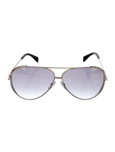 Pre-owned Moschino Aviator Gradient Sunglasses In Multi