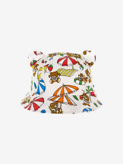 Moschino Baby Beach Teddy Hat In Multicoloured