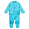 MOSCHINO BABY BLUE COTTON LOGO TRACKSUIT