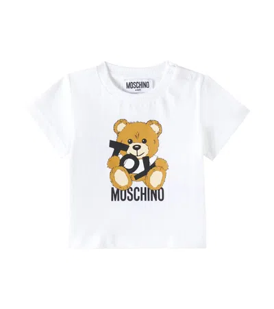 Moschino Baby Cotton Jersey T-shirt In White