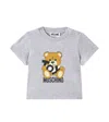 Moschino Baby Cotton Jersey T-shirts In Grey