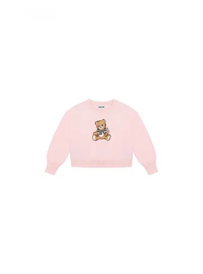 Moschino Kids' Baby Girl Sweatshirt  Hdf06g In Pink